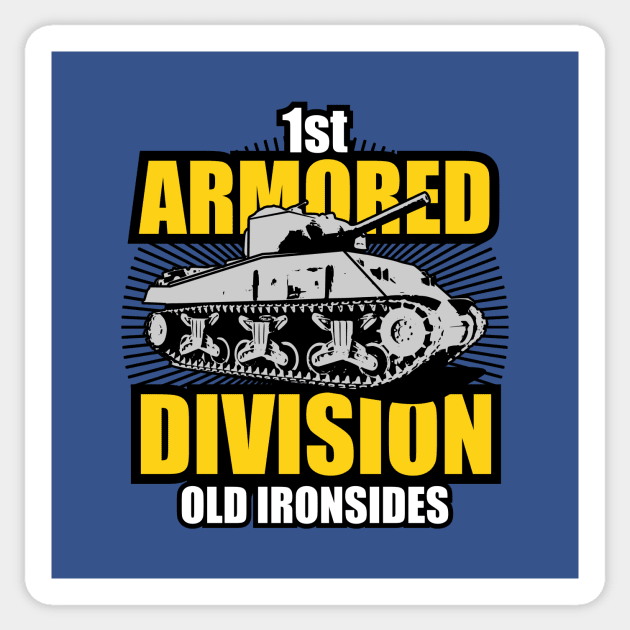 1st Armored Division Sticker by Firemission45